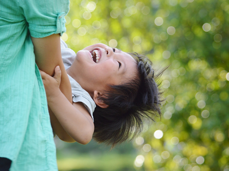 男の子の笑顔