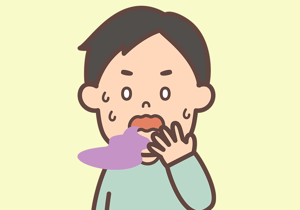 口臭がする男性