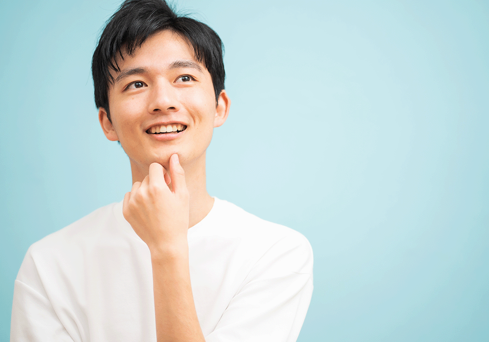 歯並びが良い男性